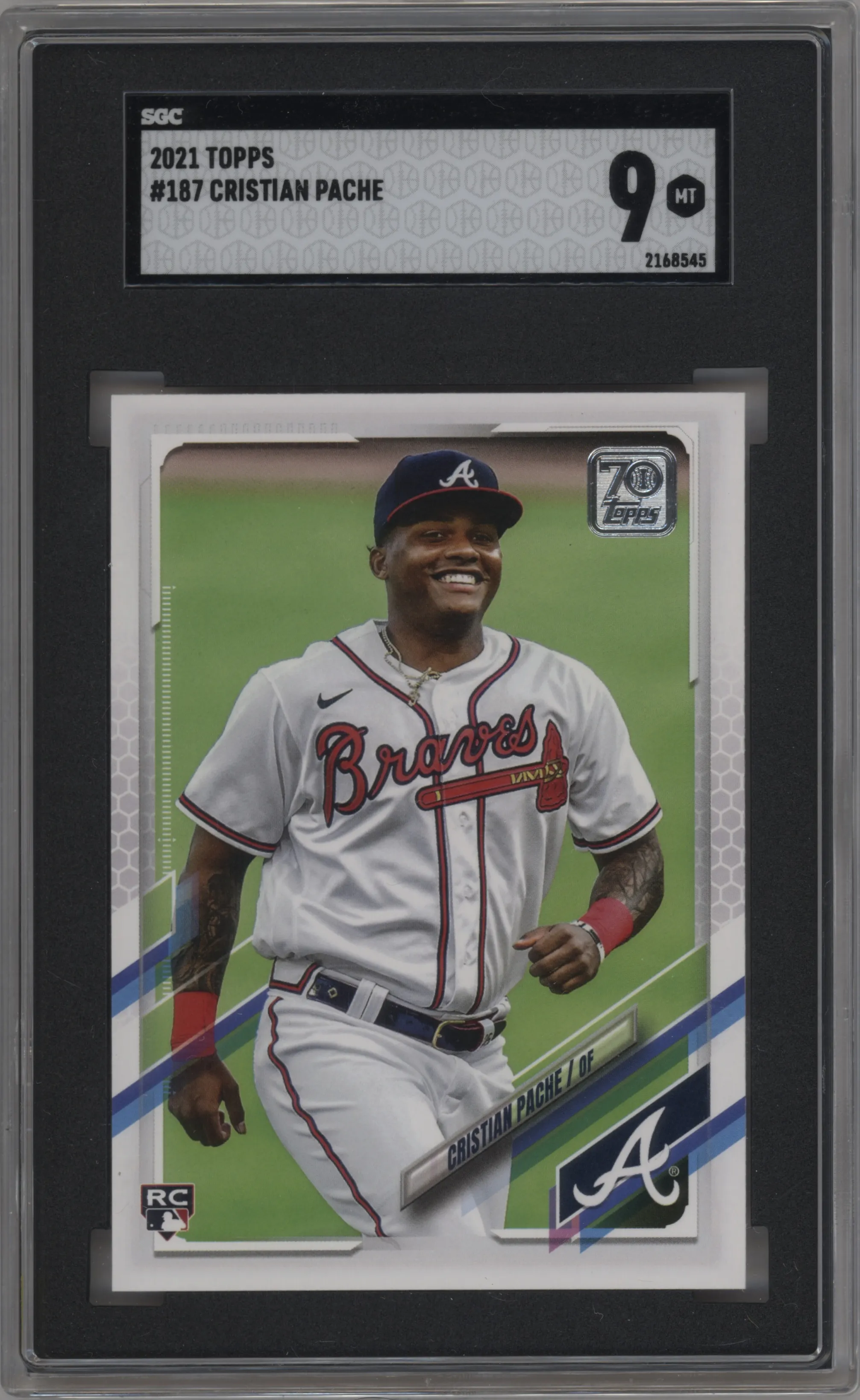 2021 Topps Series 1 Cristian Pache #187 SGC 9
