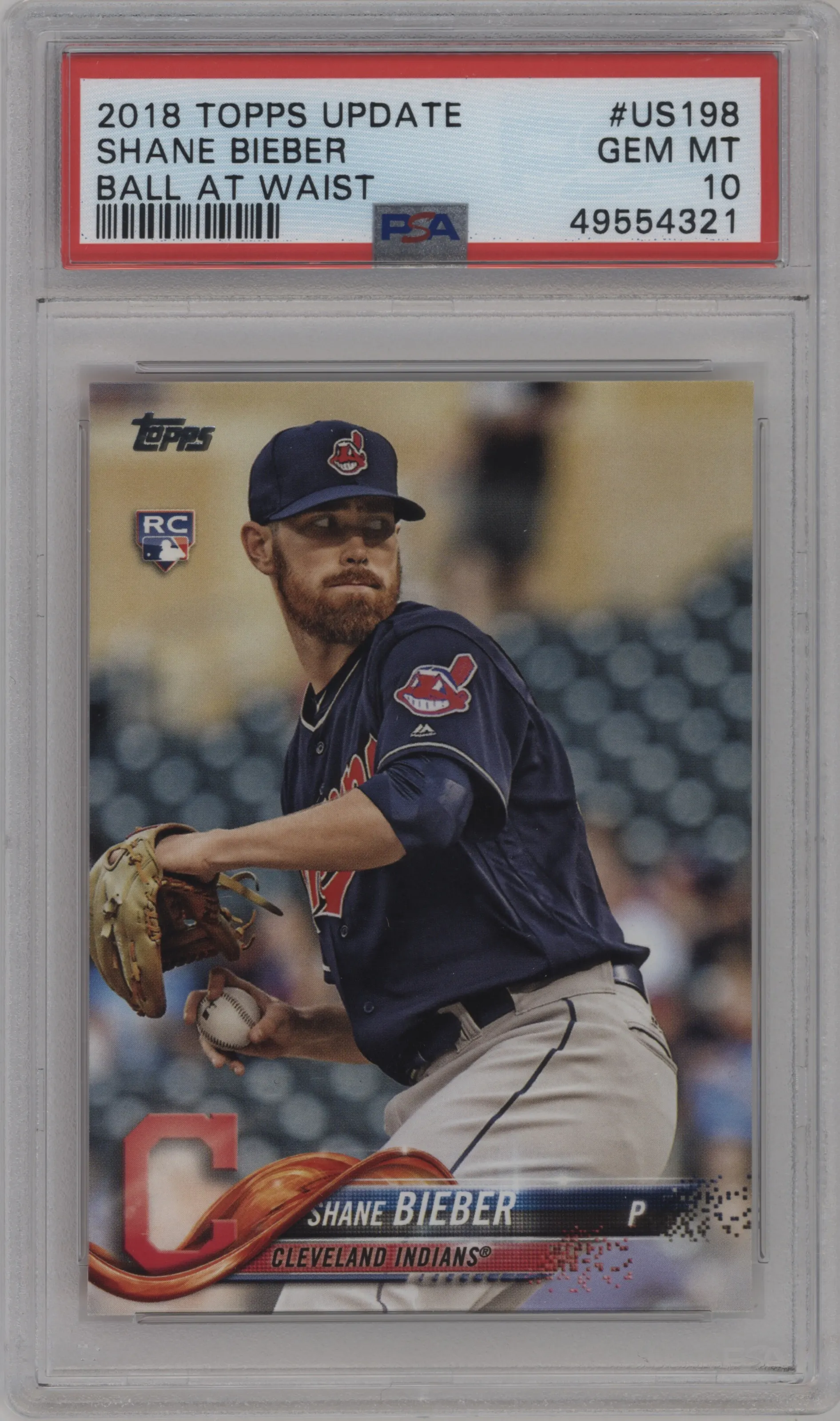 2018 Topps Update Shane Bieber PSA 10