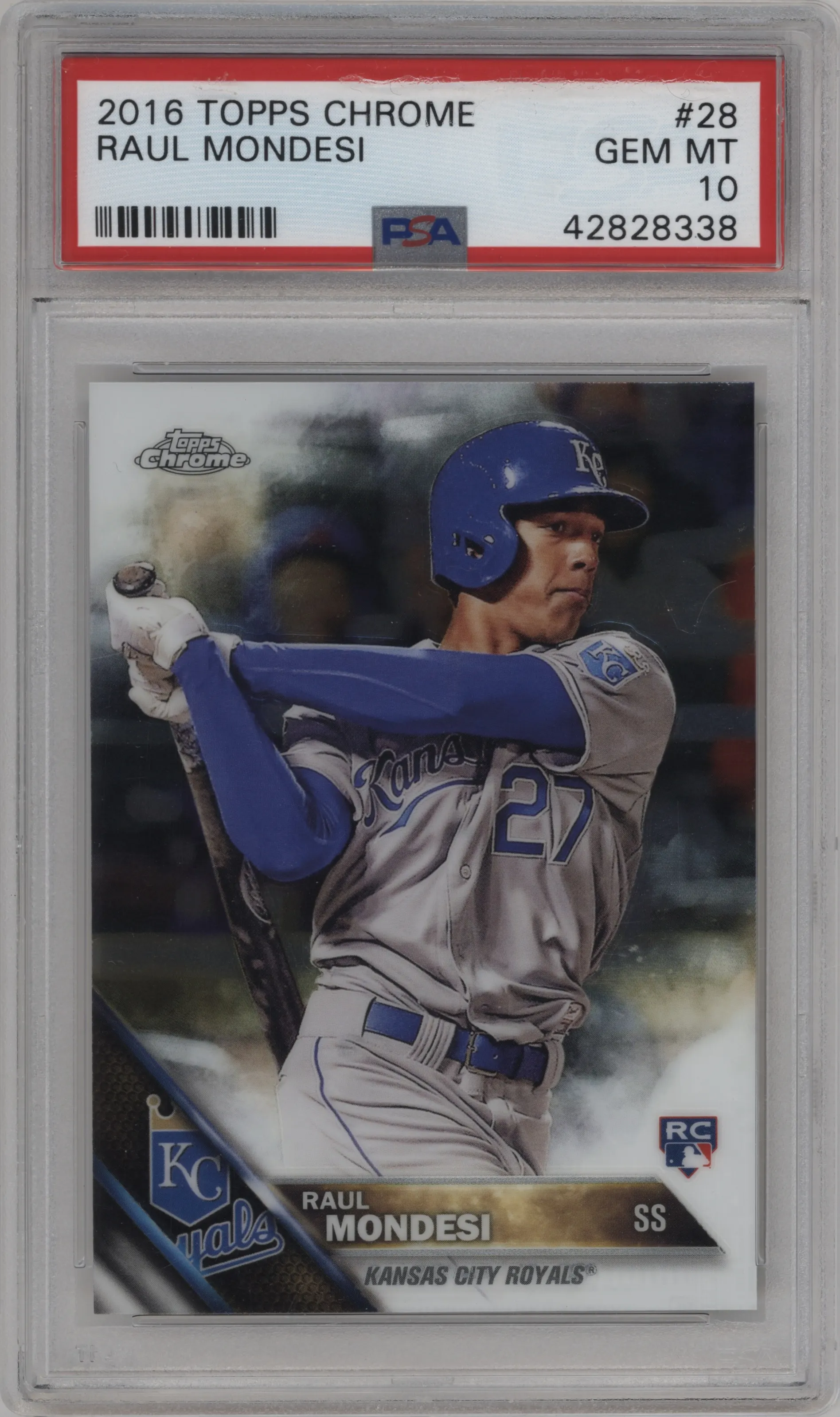 2016 Topps Chrome Raul Mondesi PSA 10