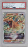 Charizard VSTAR from the 2022 Pokemon SWSH set graded by PSA and given an overall grade of 8.
