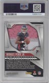 Michael Penix Jr. from the 2024 Panini Prizm set featuring a Silver Prizm parallel graded by PSA and given an overall grade of 9.