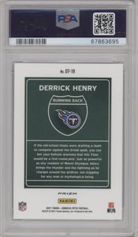 Derrick Henry from the 2021 Panini Donruss Optic set graded by PSA and given an overall grade of 10.