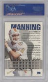 Peyton Manning from the 1998 SkyBox Thunder set graded by PSA and given an overall grade of 9.