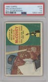Willie McCovey from the 1960 Topps set graded by PSA and given an overall grade of 1.5.
