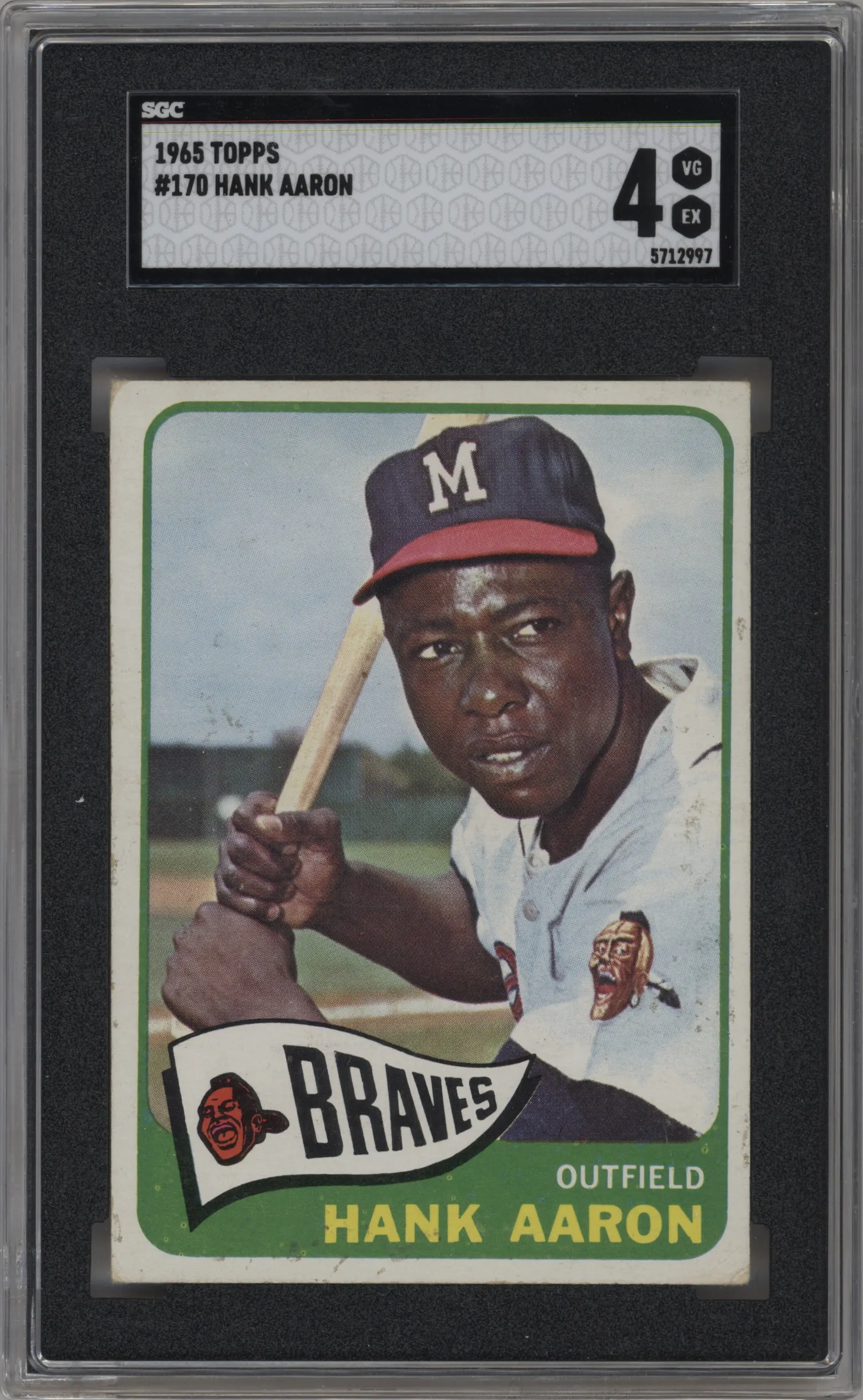 1965 Topps Hank Aaron #170 SGC 4
