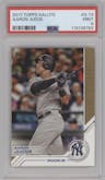 Aaron Judge from the 2017 Topps Series 1 set graded by PSA and given an overall grade of 9.