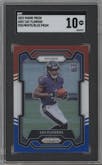 Zay Flowers  from the 2023 Panini Prizm set featuring a Red/White/Blue parallel graded by SGC and given an overall grade of 10.