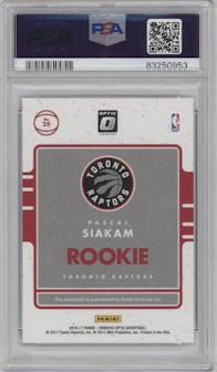 Pascal Siakam from the 2016-17 Panini Donruss Optic set graded by PSA and given an overall grade of 10.