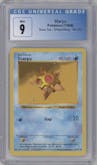 Staryu from the 1999 Pokemon set graded by CSG and given an overall grade of 9.