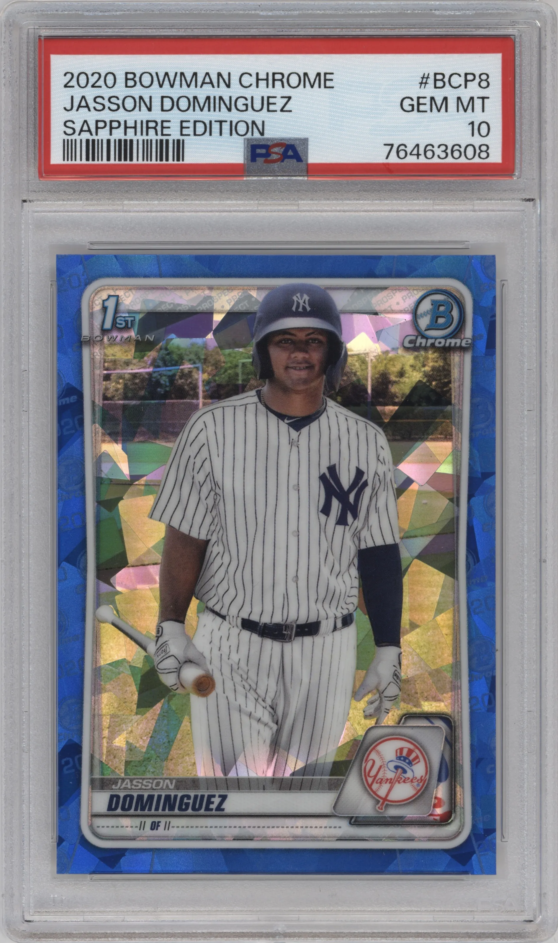 2020 Bowman Sapphire Edition Chr.Pros. Jasson Dominguez PSA 10