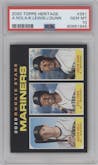 Austin Nola/Kyle Lewis/Justin Dunn from the 2020 Topps Heritage set graded by PSA and given an overall grade of 10.
