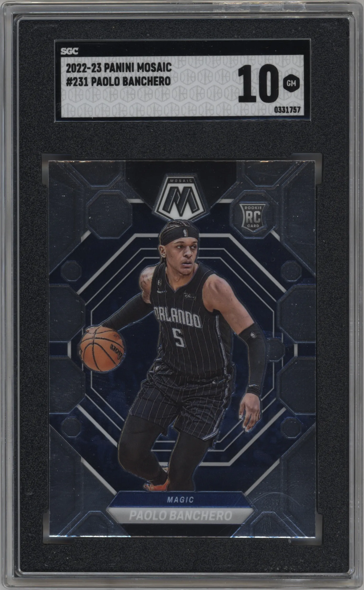 2022 Panini Mosaic Paolo Banchero #231 SGC 10