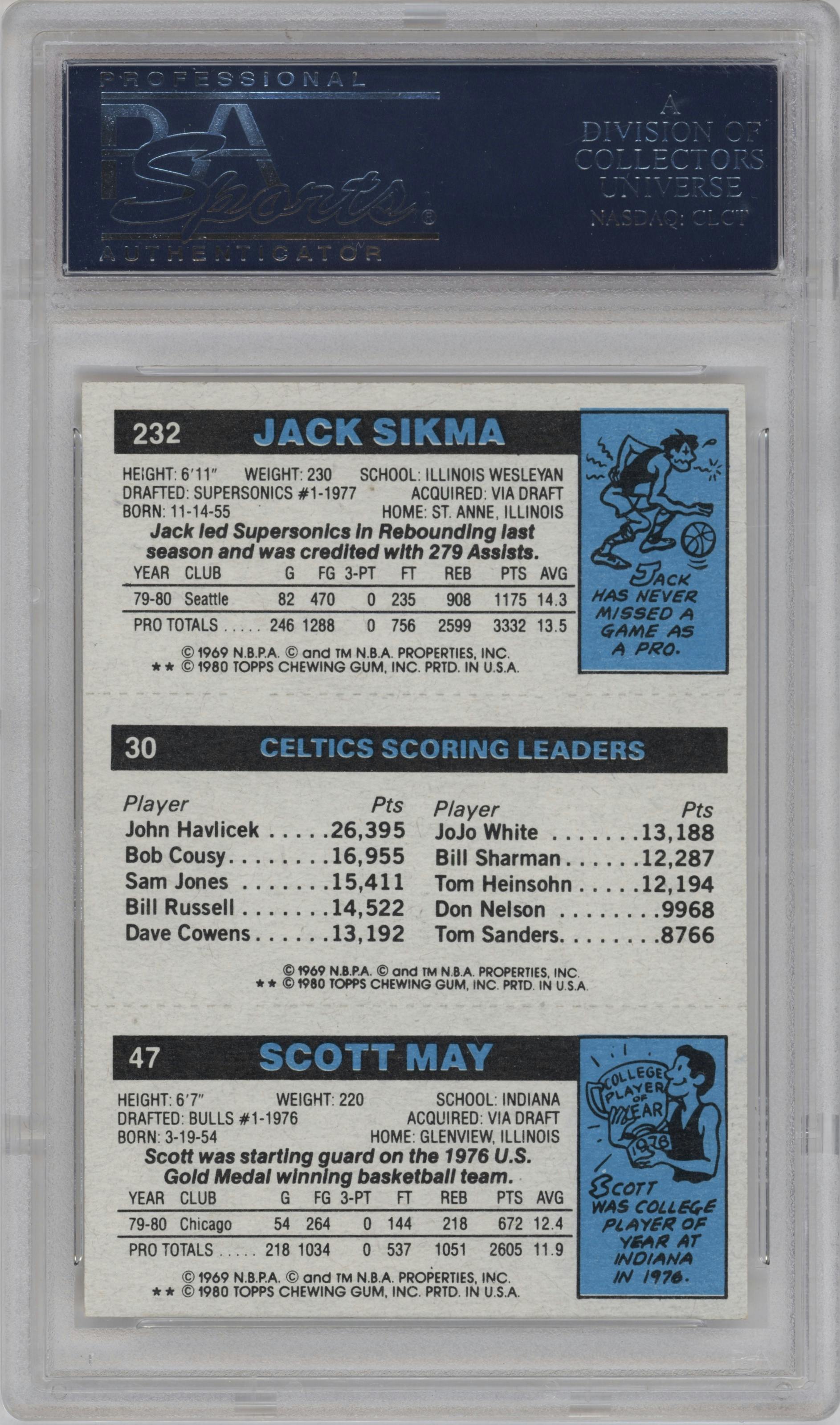 Scott May/Larry Bird/Jack Sikma