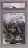 Chris Olave from the 2022 Panini Origins set graded by PSA and given an overall grade of 10.