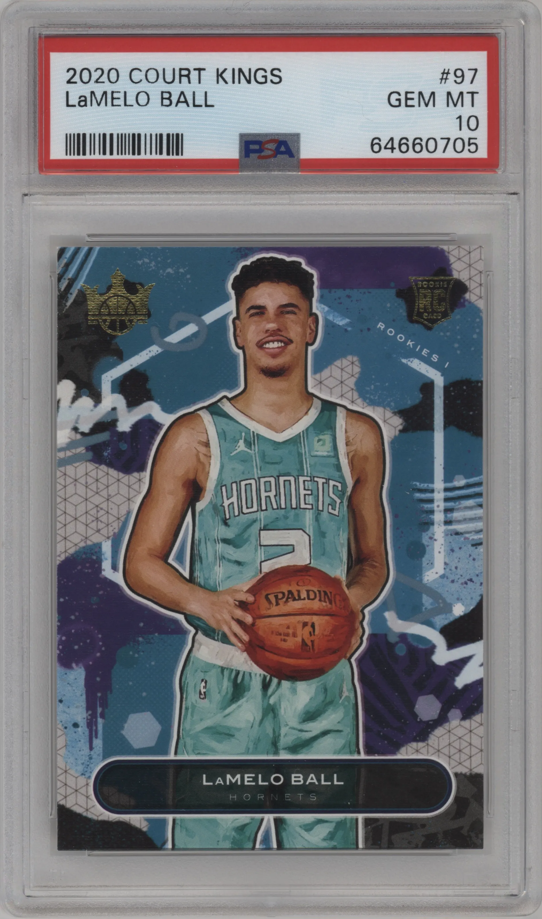 2020 Panini Court Kings Rookies I LaMelo Ball #97 PSA 10