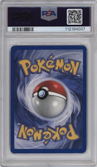 Sabrina's Gengar from the 2000 Pokemon GH set graded by PSA and given an overall grade of 3.