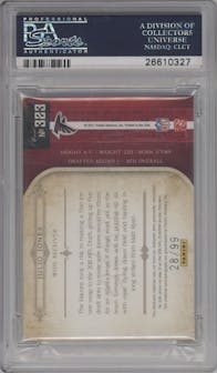Julio Jones from the 2011 Playoff National Treasures set graded by PSA and given an overall grade of 9.
