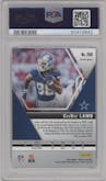 CeeDee Lamb from the 2020 Panini Mosaic set featuring a Pink Camo parallel graded by PSA and given an overall grade of 9.