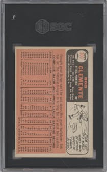 Bob Clemente from the 1966 Topps set graded by SGC and given an overall grade of 4.