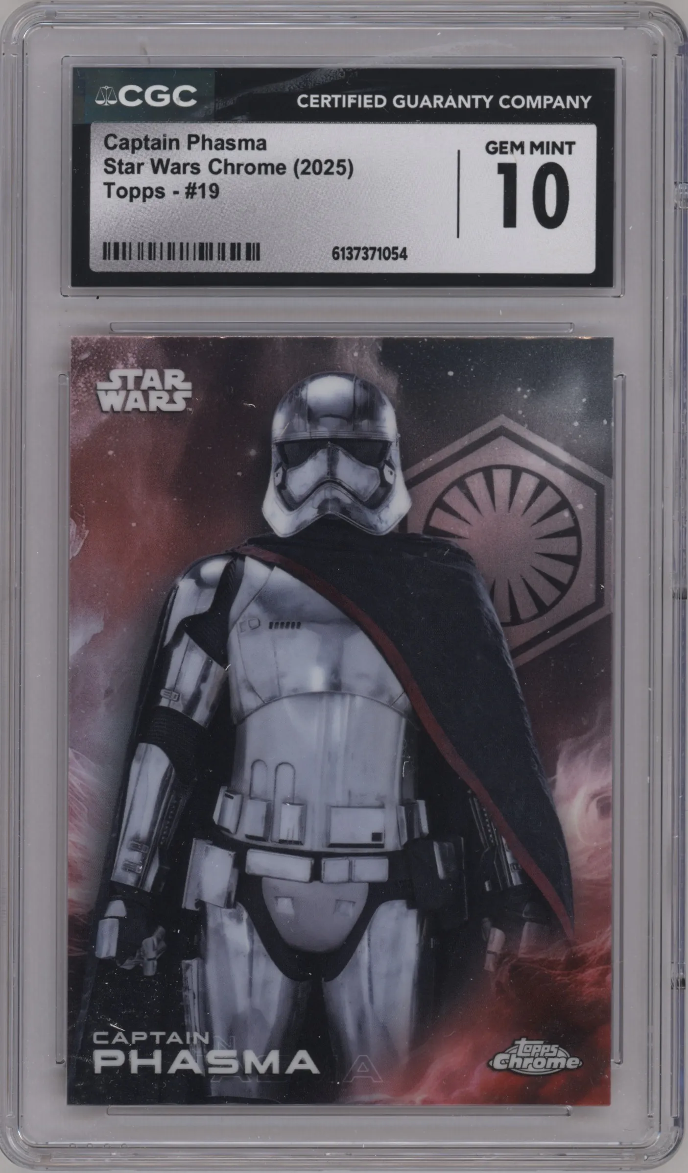 2025 Topps Chrome Star Wars Captain Phasma CGC 10