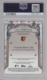Mac Horvath from the 2024 Bowman Sterling set featuring a Blue Refractor parallel graded by PSA and given an overall grade of 10.