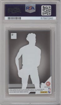 Cam Reddish from the 2019-20 Panini Clearly Donruss set graded by PSA and given an overall grade of 9.