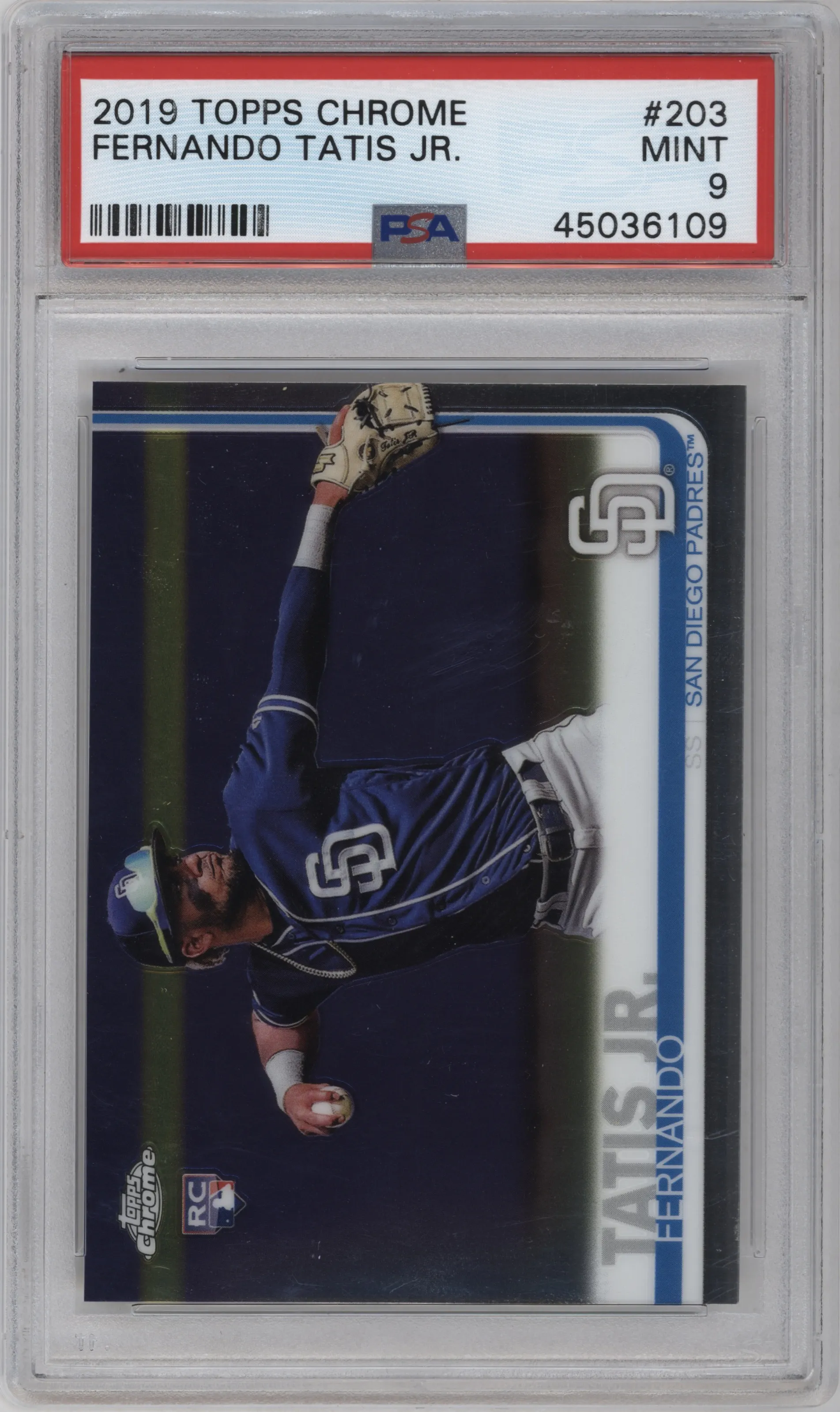 2019 Topps Chrome Fernando Tatis Jr. PSA 9