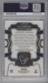 C.J. Stroud from the 2023 Panini Prizm set graded by PSA and given an overall grade of 10.