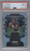 C.J. Stroud from the 2023 Panini Prizm set graded by PSA and given an overall grade of 10.