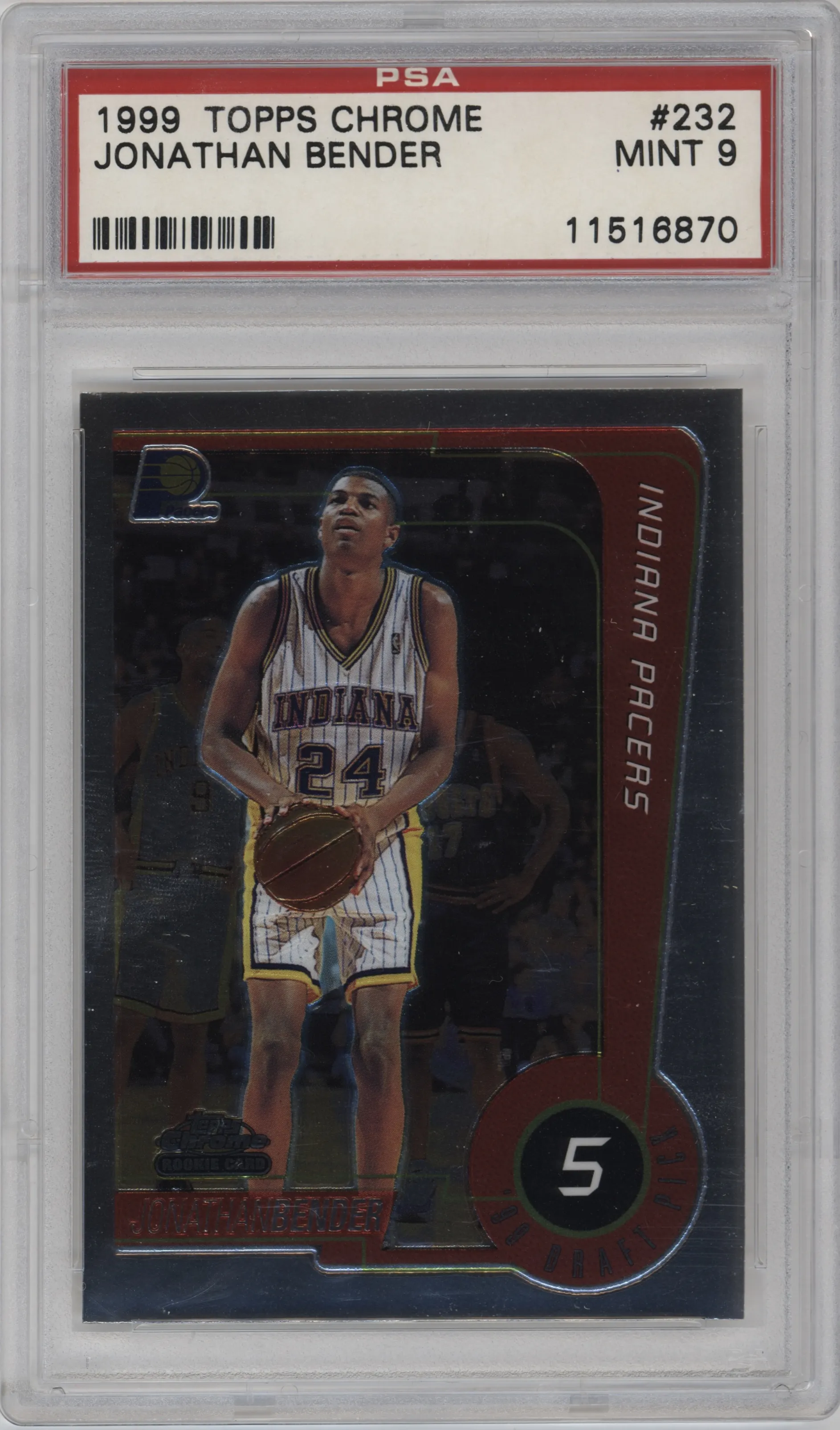 1999 Topps Chrome Jonathan Bender #232 PSA 9