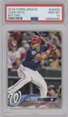 Juan Soto from the 2018 Topps Update set graded by PSA and given an overall grade of 10.