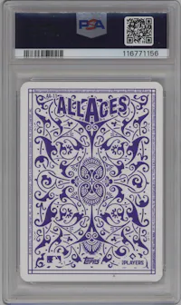 Shohei Ohtani from the 2023 Topps set graded by PSA and given an overall grade of 10.