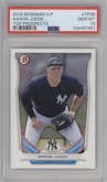 Aaron Judge from the 2014 Bowman Draft  set graded by PSA and given an overall grade of 10.