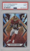Antonio Gibson from the 2020 Panini Phoenix set featuring a Fire Burst parallel graded by PSA and given an overall grade of 9.
