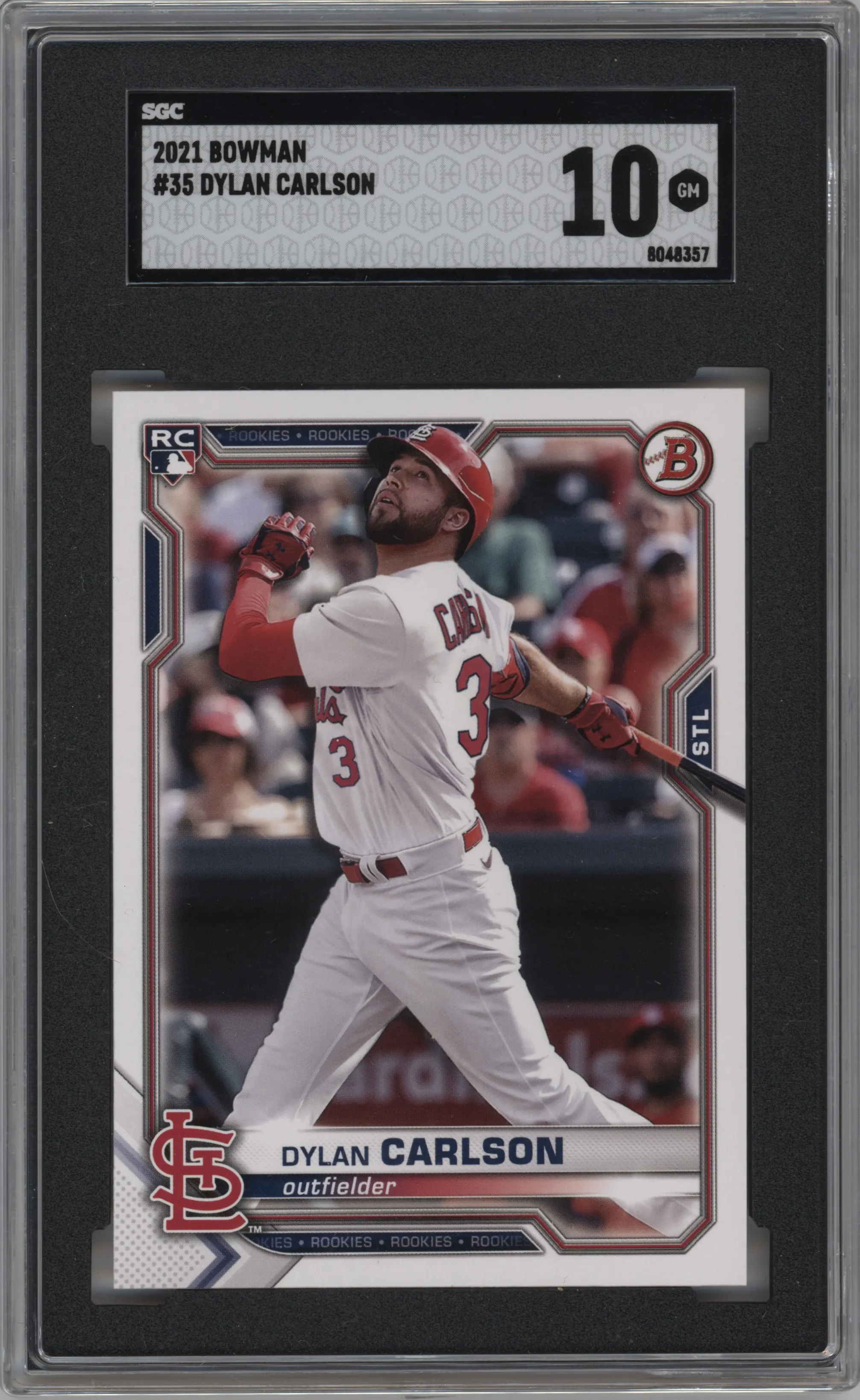 2021 Bowman Dylan Carlson SGC 10