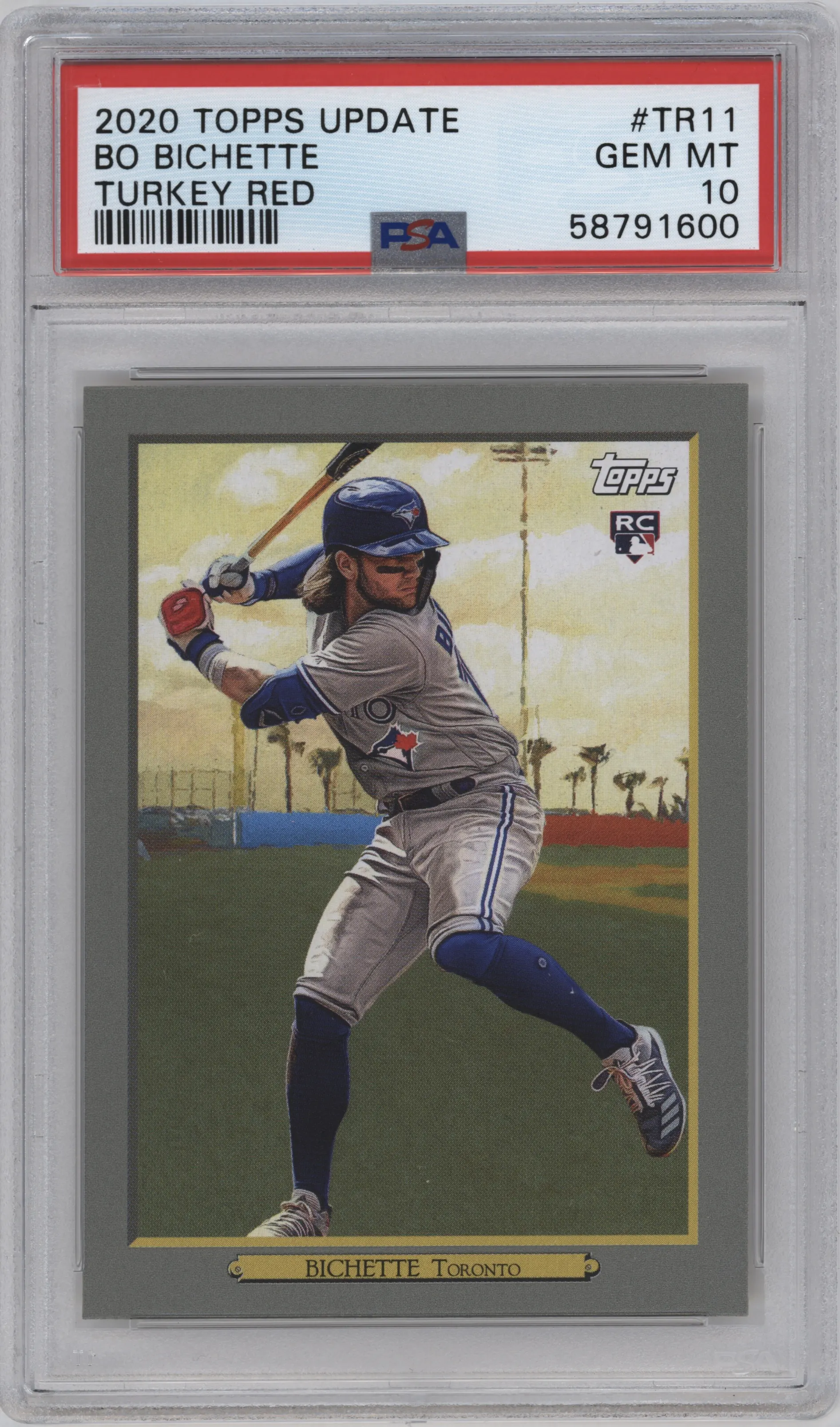 2020 Topps Update Turkey Red Bo Bichette PSA 10