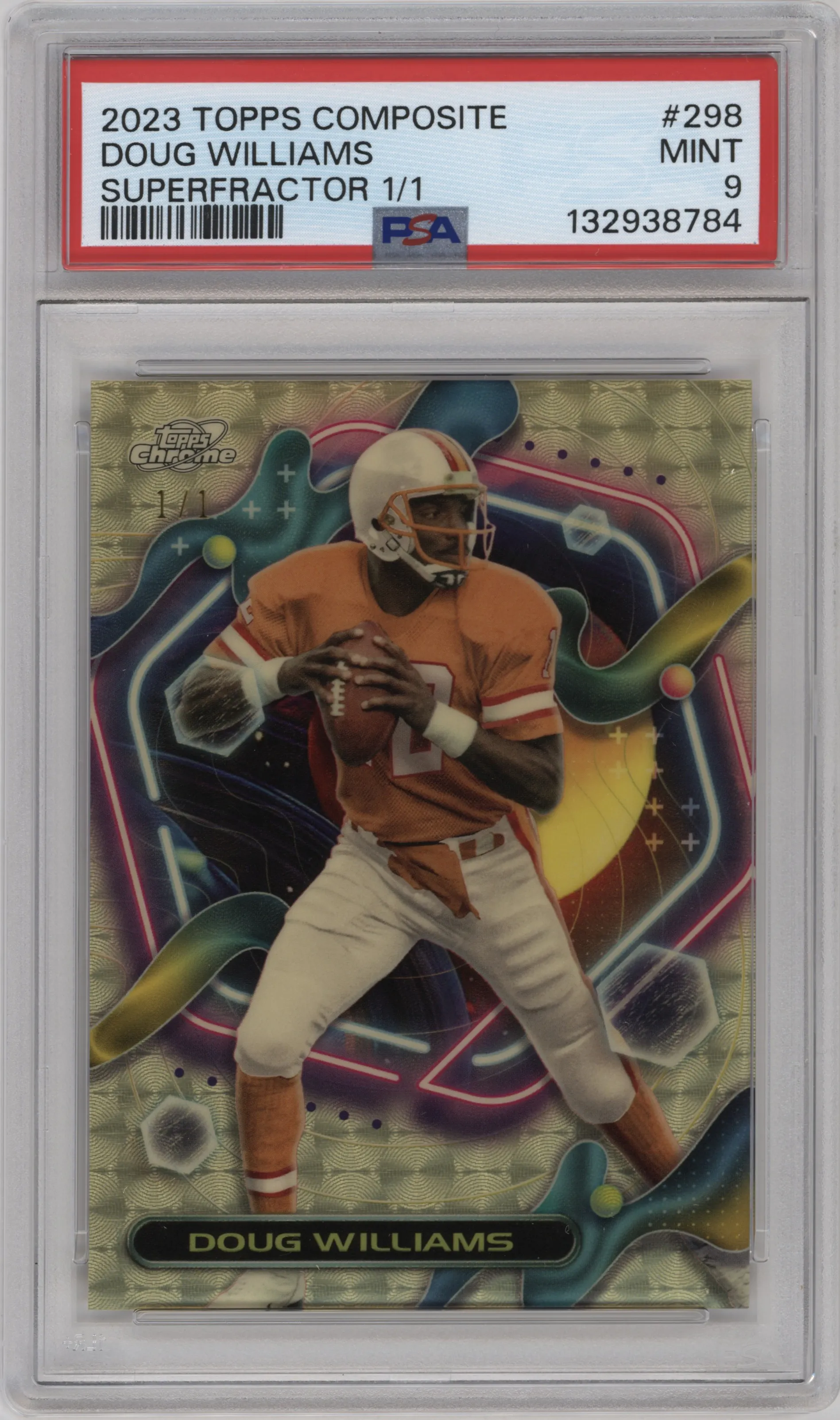 2023 Topps Composite Cosmic Chrome Doug Williams Superfractor #298 PSA 9