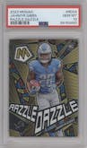 Jahmyr Gibbs from the 2023 Panini Mosaic set graded by PSA and given an overall grade of 10.