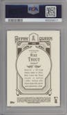 Mike Trout from the 2012 Topps Gypsy Queen set graded by PSA and given an overall grade of 9.