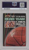 Chris Mullin from the 1992-93 Topps Stadium Club set graded by PSA and given an overall grade of 9.