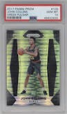 John Collins from the 2017-18 Panini Prizm  set featuring a Green Pulsar parallel graded by PSA and given an overall grade of 10.