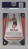 John Collins from the 2017-18 Panini Prizm  set featuring a Green Pulsar parallel graded by PSA and given an overall grade of 10.