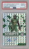 Kayvon Thibodeaux from the 2022 Panini Mosaic Draft Picks set graded by PSA and given an overall grade of 10.