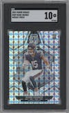 Rome Odunze from the 2024 Panini Mosaic set featuring a Mosaic parallel graded by SGC and given an overall grade of 10.