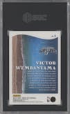 Victor Wembanyama from the 2023-24 Donruss Optic set graded by SGC and given an overall grade of 9.5.