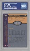 Peyton Manning from the 1998 Collector's Edge First Place set graded by PSA and given an overall grade of 10.