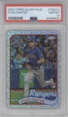 Evan Carter from the 2024 Topps Series 1 Silver Pack set graded by PSA and given an overall grade of 10.