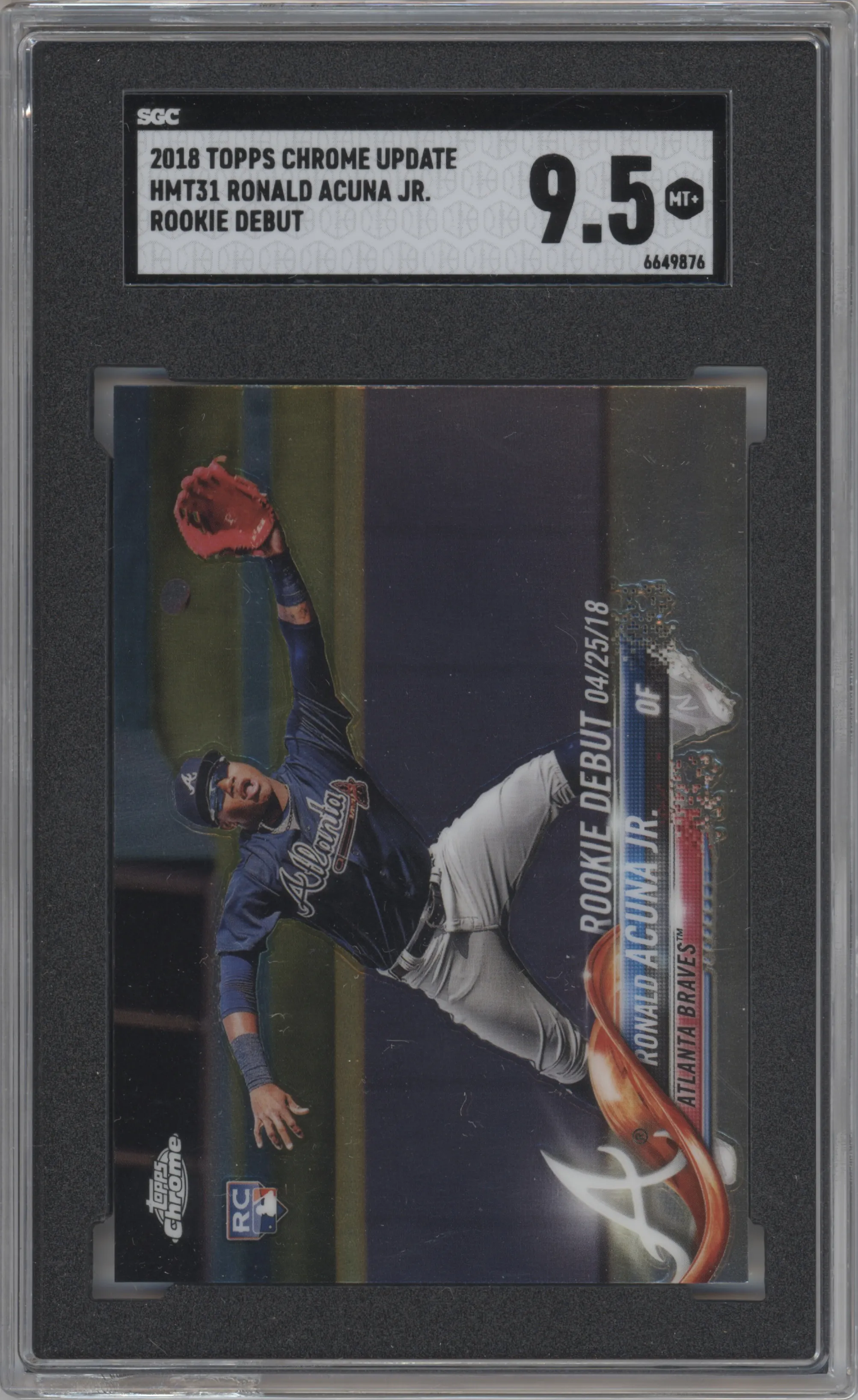 2018 Topps Chrome Update Ronald Acuna Jr. SGC 9.5