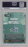 Donovan Mitchell from the 2017-18 Panini Cornerstones set graded by PSA and given an overall grade of 10.