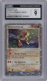 Hitmonchan ex from the 2003 Pokemon EX set graded by CSG and given an overall grade of 9.